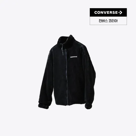 [컨버스 공식] 플리스 후리스 폭스 퍼 자켓 블랙 10023526-A01