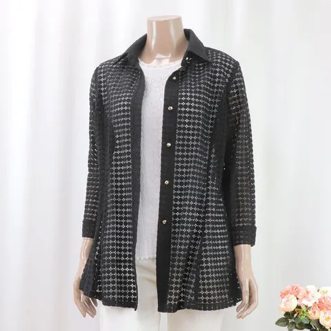 엄마옷 여름자켓 60대70대 망사 7부