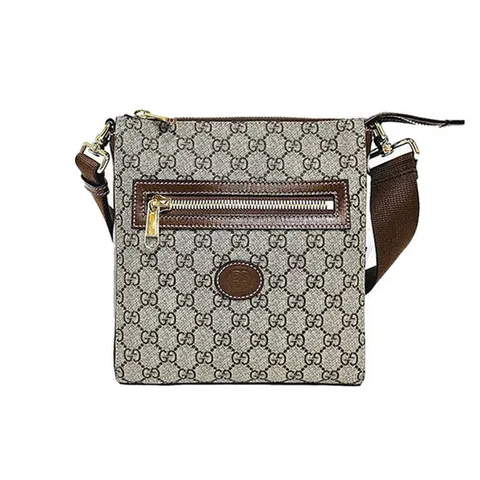 [구찌] 에보니 GG 수프림 메신저백/베이지/681021 92THG 8563