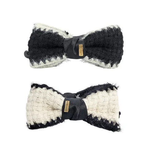 [ 롯데백화점 ][카루치]쿠앤크 리본  겨울 트위드 바나나핀