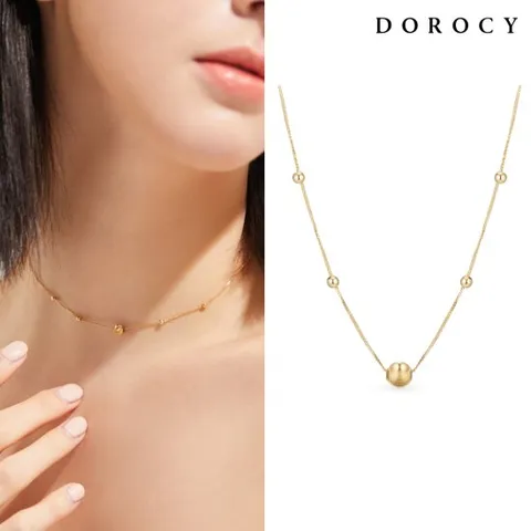[도로시] 18k 콩콩이 볼 목걸이