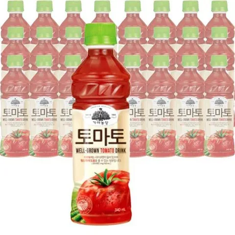 웅진 가야농장 토마토 주스 340ml x 24입 과즙음료