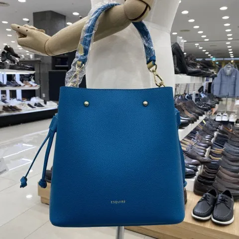 [에스콰이아]에스콰이아  여성 버킷백 소가죽 캐주얼 크로스백