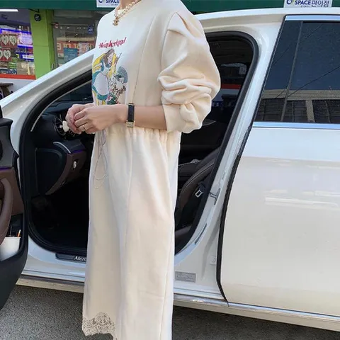 [아리엘스타일]캐주얼한 데일리룩 신데렐라원피스