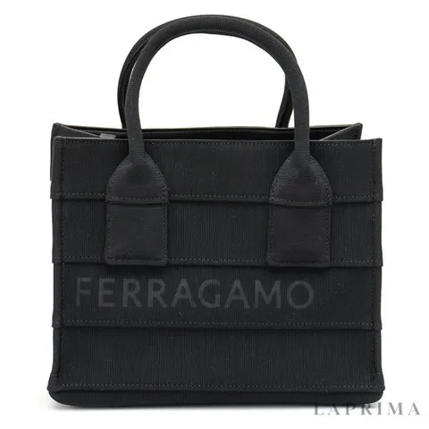 라프리마 페라가모 시그니처 토트 스몰 비치백 21-4988 NERO