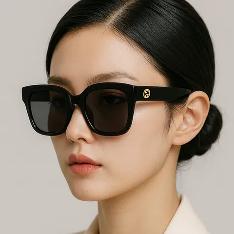 구찌 선글라스 GG1338SK 001 명품 남자 여자 패션 사각 뿔테