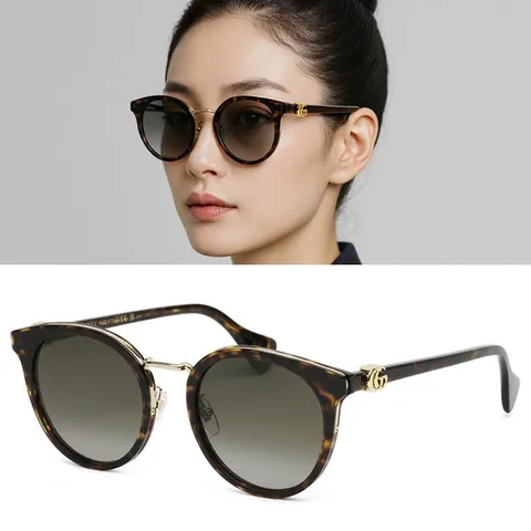 구찌 선글라스 GG1181SK 003 브라운 원형 클래식 명품 아시안핏