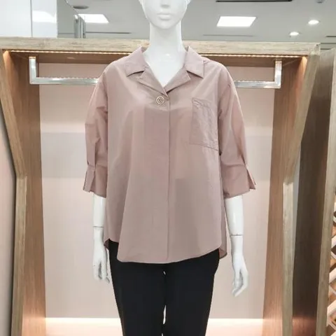 해리앤 DP01 핀턱 소매 바스락 블라우스 YPSP2411