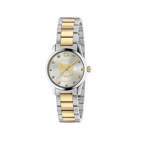 구찌 캣워치 고양이시계 골드 실버 여자 메탈시계 YA126596