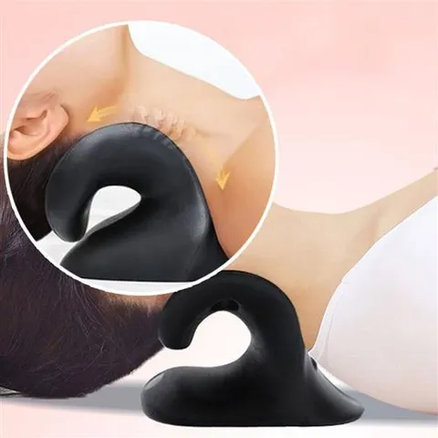 2in1 C형 경추 마사지 베개 필로우 목 스트레칭