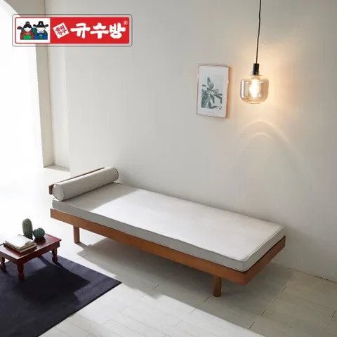규수방 베르가못 원목 소파베드 원목 침대(원형쿠션1개 사은품)
