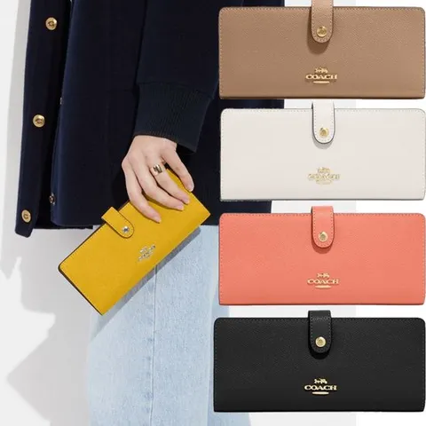 (해외) 코치 COACH CH410 OS ST 여자 슬림 가죽 장지갑