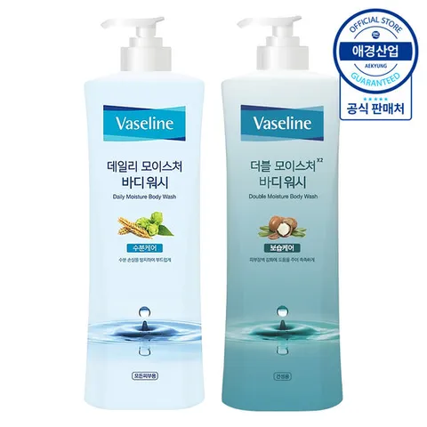 [애경]바세린 모이스처 바디워시 800ml x2개 +샴푸180ml 증정