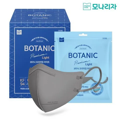 [모나리자] 보타닉 프리미엄 라이트 마스크 새부리형 그레이 K..