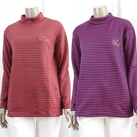 어르신옷 요양원옷 할머니 기모티셔츠 지퍼 폴라티 80대70대