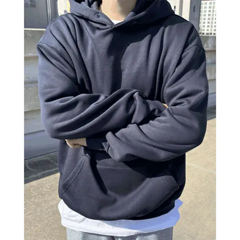 머시따 / 오버핏 스탠다드 시보리 스냅 후드티