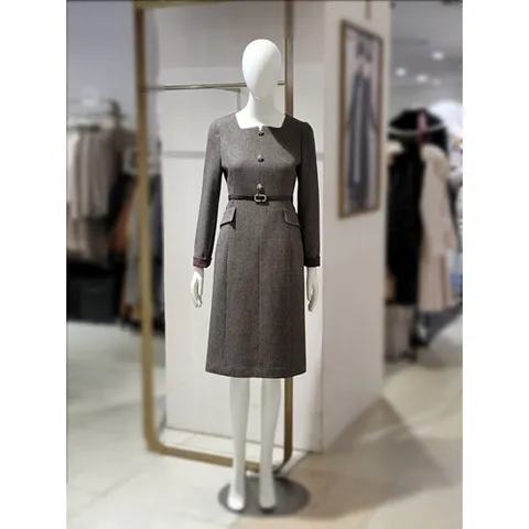 [에꼴드파리][에꼴드파리] 스퀘어 넥 H 라인 원피스  M13RB3YWOA