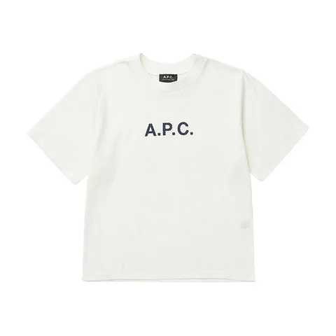 아페쎄 COGAF F26179 AAD ECRU MAE 마에 피케 메쉬 여성 반팔티