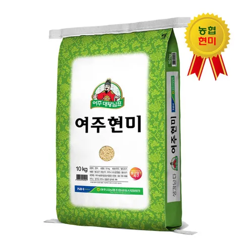 25년산 햅쌀 여주시농협 대왕님표 여주쌀 여주 현미 10kg