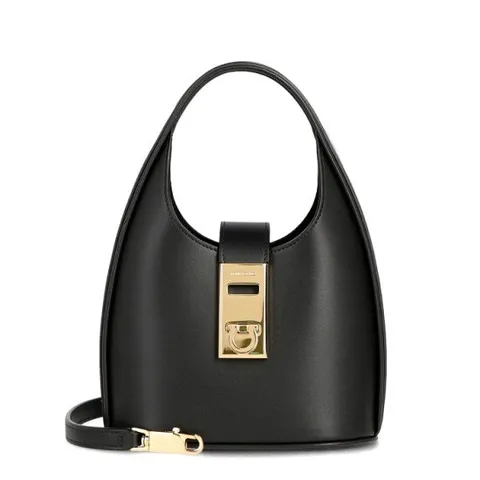 [페라가모] 호보 미니 로고 21 3978 NERO 764454 토트백 숄더백