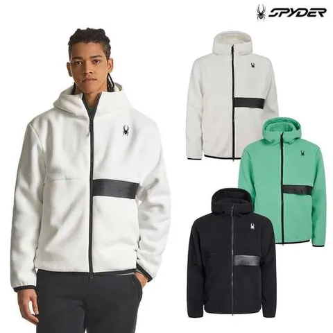 [스파이더] 공용 플리스 본딩 후드 집업 SPGWCNFT311U