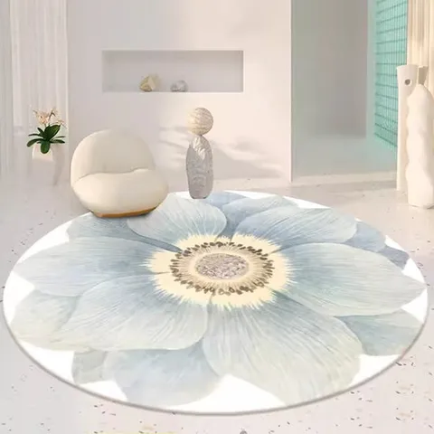 고급 침실 거실 라운드카펫 버블바닥매트 원형보들러그 140cm