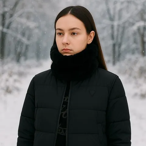 [인기방한용품] 데니스골프 여성 패딩 퍼 넥워머_NAMWLNW501