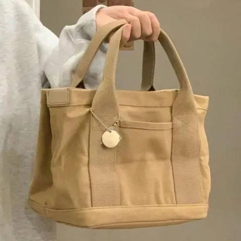 캔버스 토트백 데일리 캐주얼 외출 가방 DD-12499