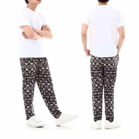 남성용 9부 아이스 쿨바지FREE 폴리네시안