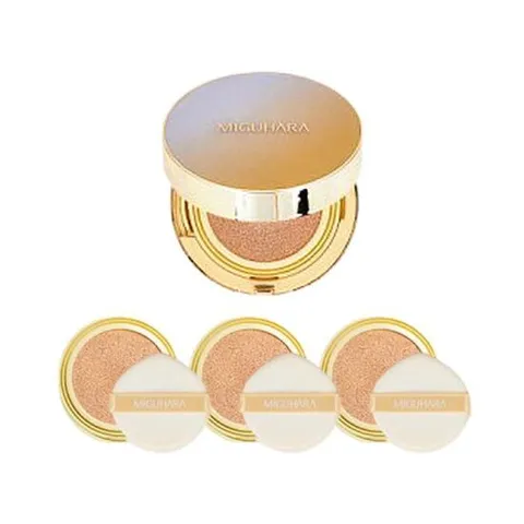 미구하라 올데이 화이트닝 앰플쿠션 21호 본품 15g + 리필 15g x3_U