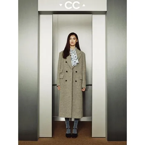 [ 롯데백화점 ][CC콜렉트] 더블 롱코트 (C234MSG023)