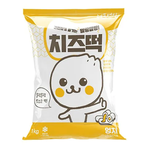 [ 롯데백화점 ][엄지] 치즈 떡볶이 떡 1kg 냉동 치즈떡