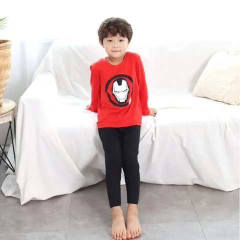 [프리미에팜]어벤져스 남아 헤드 9부 피치기모 상하복세트 RE