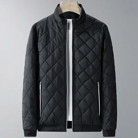 남성 겨울 벨벳 안감 누빔 패딩점퍼 빅사이즈 깔깔이 WI053P