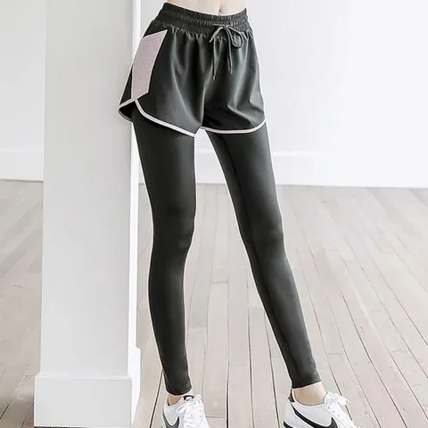 반바지+레깅스 일체형 필라테스 요가 트레이닝복