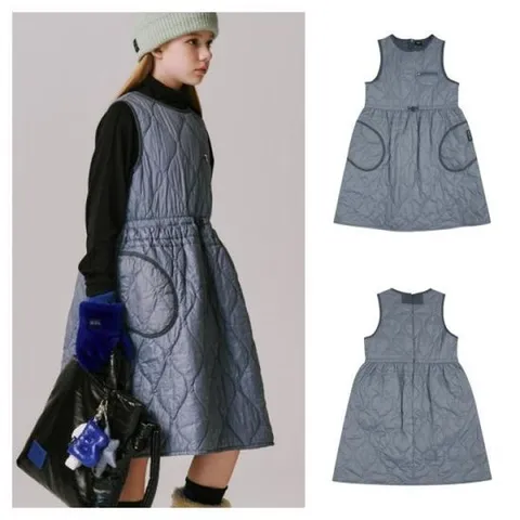 [블루테일]  AXH2OP01SB 퀄팅 원피스