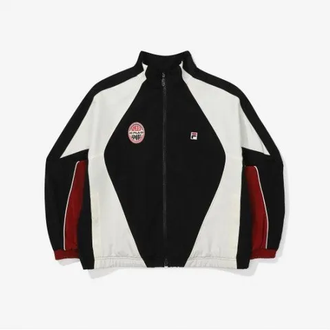 [FILA] 모터코어 컬러블럭 바람막이 (FS2JKF3S01F_BLK)