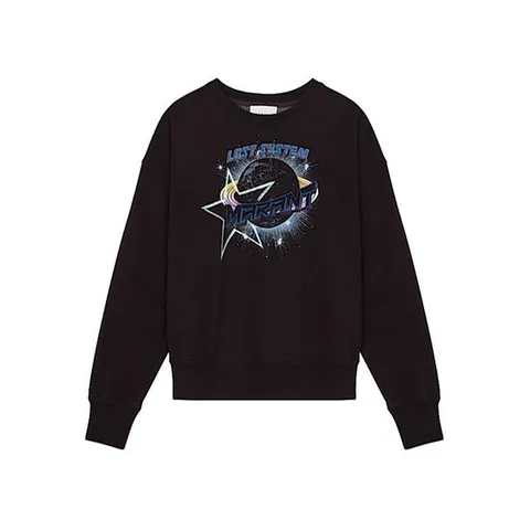 이자벨마랑 모빌리 로고 맨투맨 블랙 여성 SW0011FA A3M43E 02FK