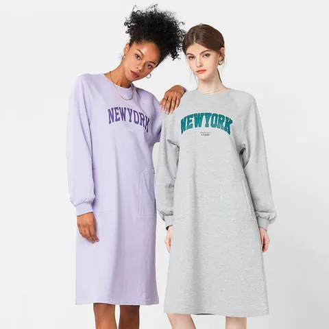 [아키클래식] 루즈핏 데일리 뉴욕 포켓 원피스_5color