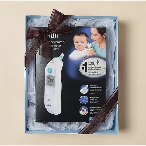 [ 롯데백화점 ][쇼콜라]브라운귀체온계 써모스캔IRT6030 (렌즈기본필터21개 포함)