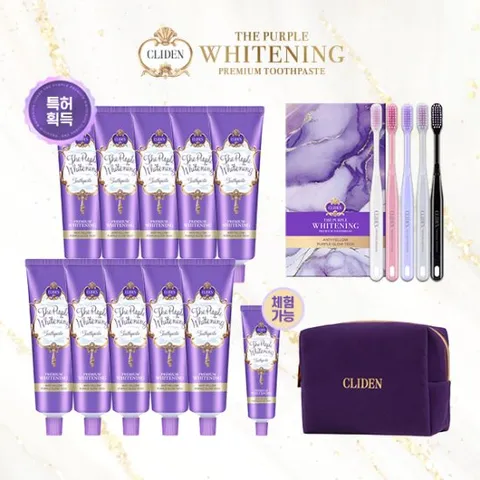 클라이덴 더 퍼플 미백치약 매니아구성