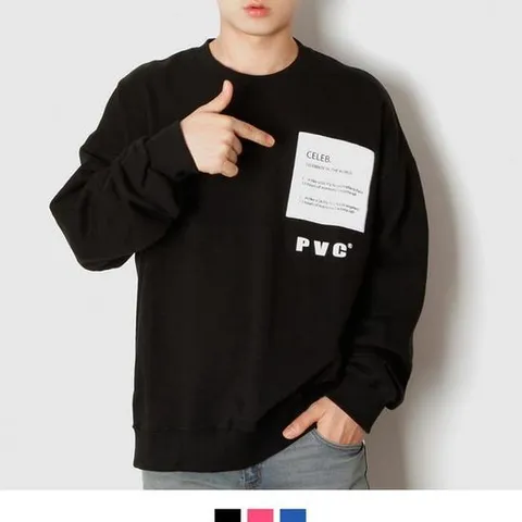 PVC 셀렙 맨투맨