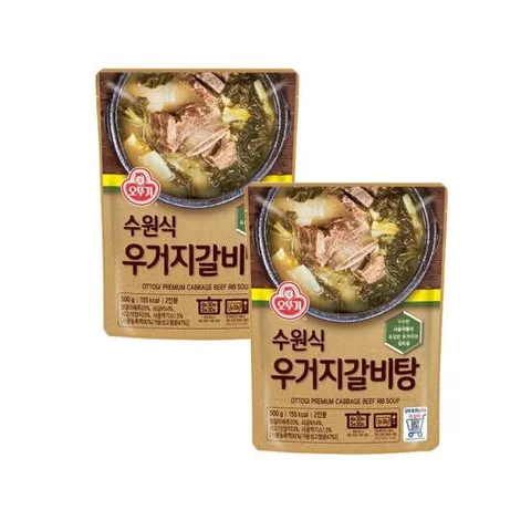 [오뚜기] 수원식 우거지갈비탕 500g x 4개