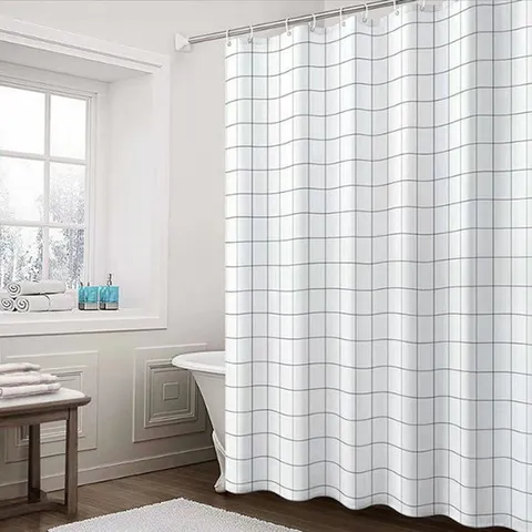 프리미엄 PEVA 샤워커튼 180x180 (커튼링포함) 방수커튼