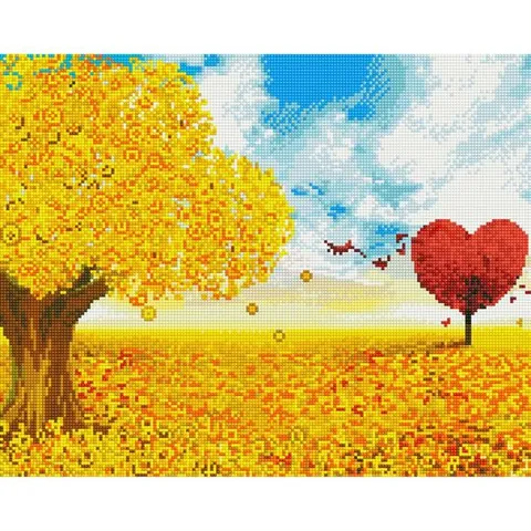 금전목 (캔버스) 보석십자수 40x50 보석십자수