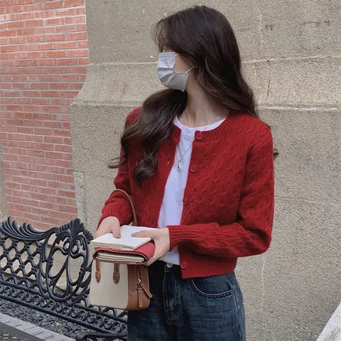 [영끌레르] YSN202 로렌 꽈배기 가디건