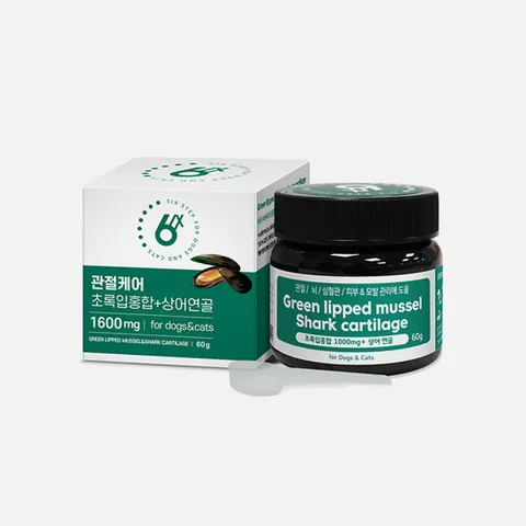 식스스텝 초록입홍합&상어연골 관절영양제 강아지 영양제 강아지 간식