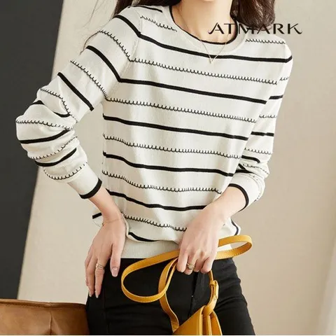 ATMARK 마일드스트라이프니트_AA39KN093G