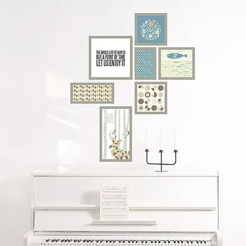 포인트스티커 스칸디프레임 디자인스티커 시트지 벽지 데코