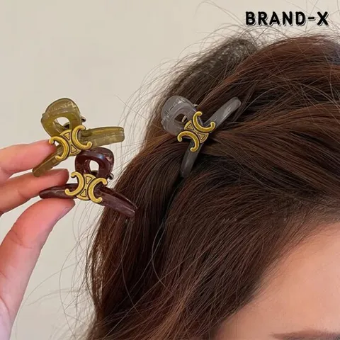 [체험특가][브랜드엑스] 2p 앤틱 장식 포인트 미니 꼬임 집게핀